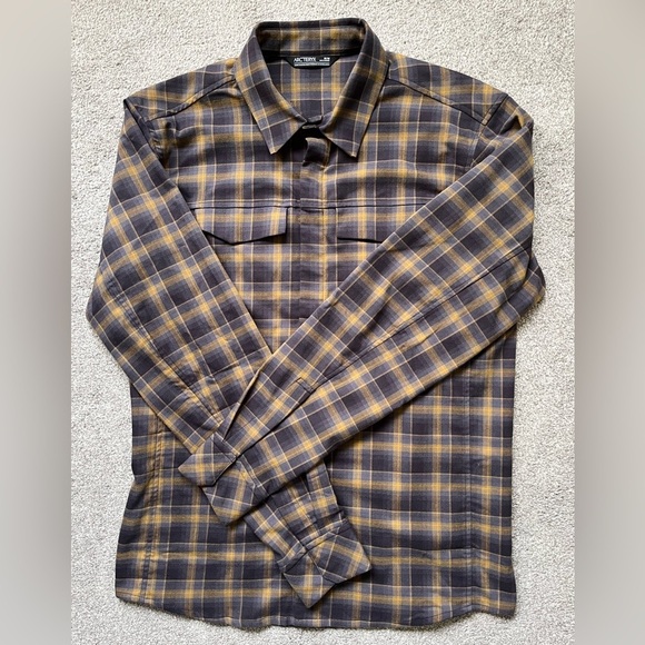 Mens Arcteryx Gryson Long Sleeve Button Up Shirt Size Medium Like NEW EUC - Picture 9 of 12